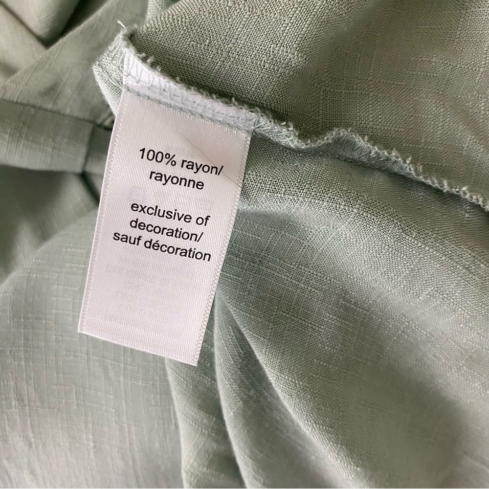 Maurices Light blue green v-neck flowy tunic top size XL - Picture 6 of 6